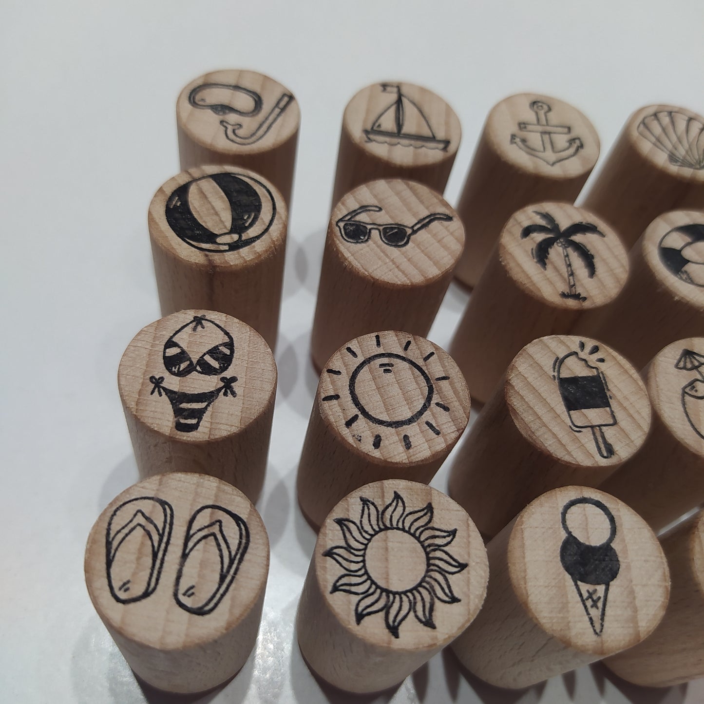 Σφραγίδες "Summer" - χειροποίητες