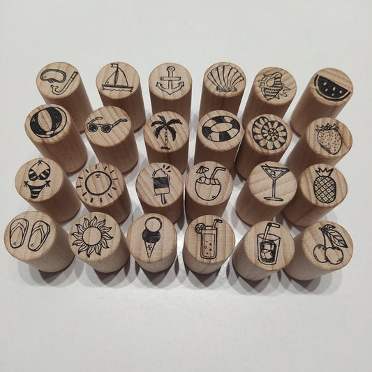 Σφραγίδες "Summer" - χειροποίητες
