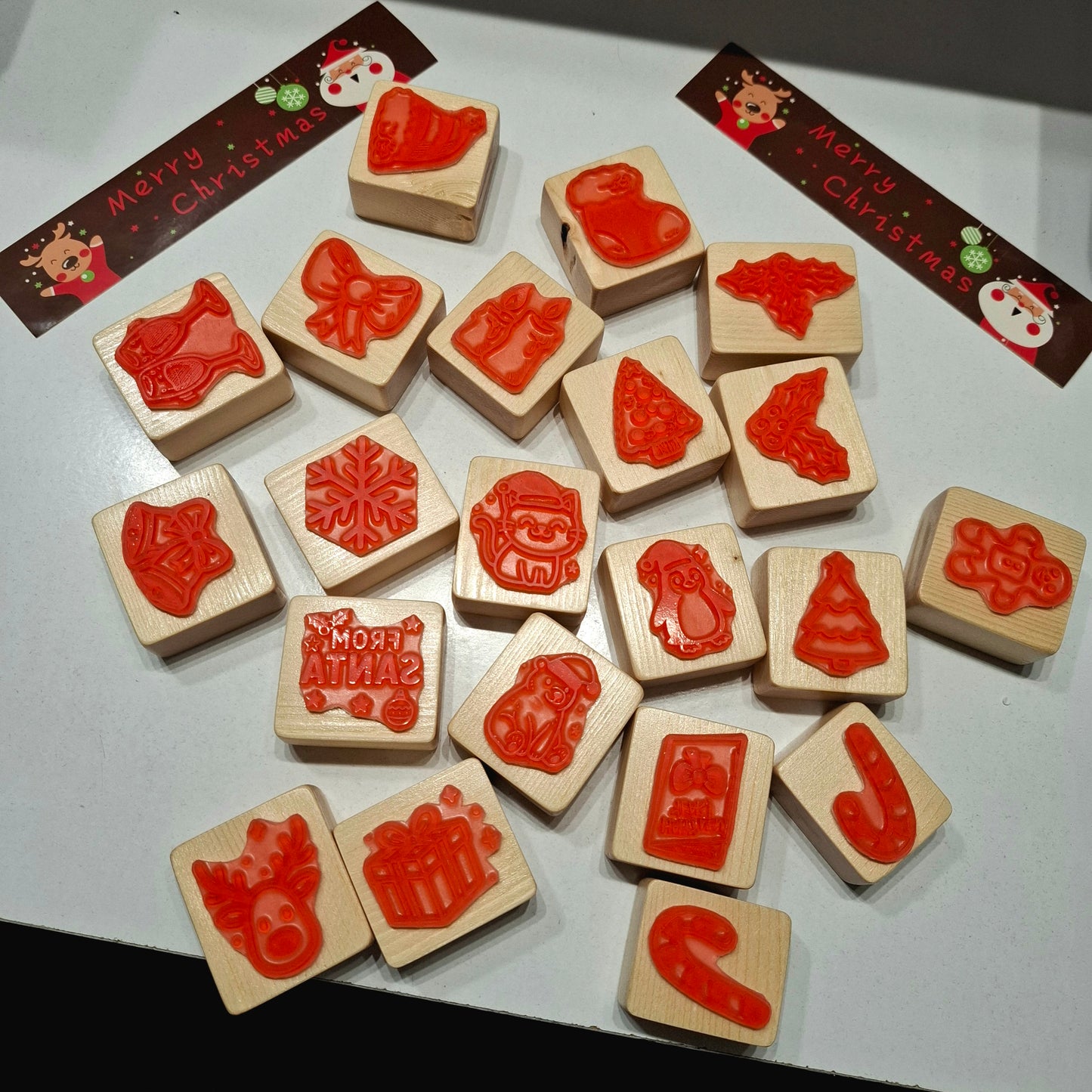 Χριστουγεννιάτικες σφραγίδες - χειροποίητες