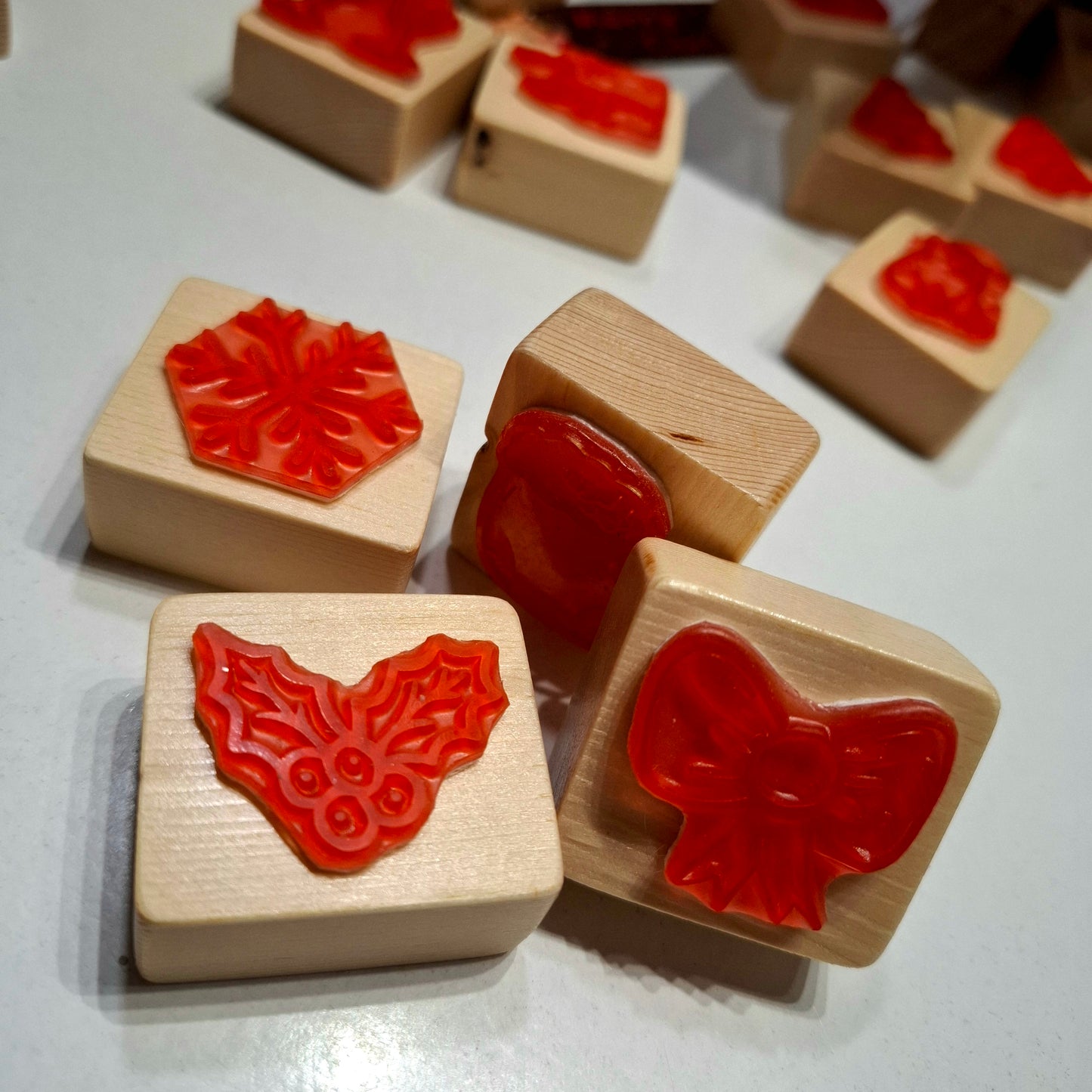 Χριστουγεννιάτικες σφραγίδες - χειροποίητες